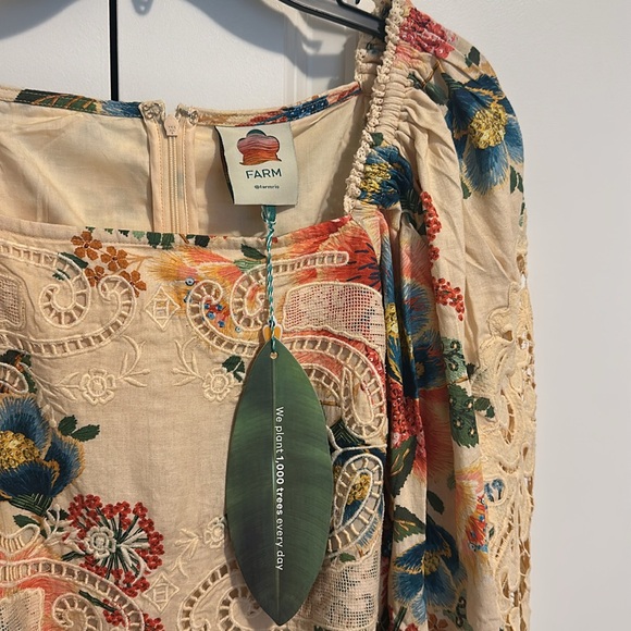 FARM RIO Delicate Garden Lace Sand Romper (NWT) Size M - Picture 10 of 15